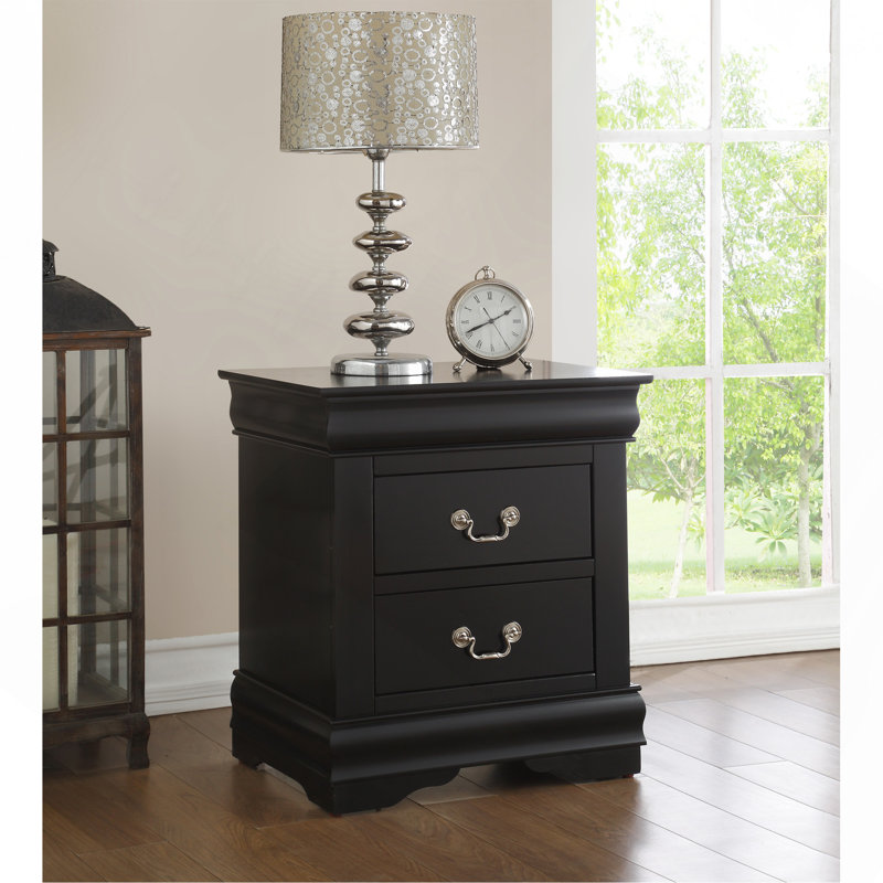 Table de chevet noire, Noir