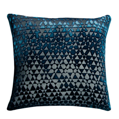 Triangles Square Velvet Pillow Cover & Insert