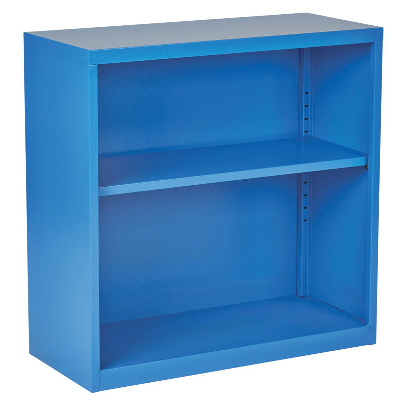 Wychwood Metal 2-Shelf Bookcase, Blue