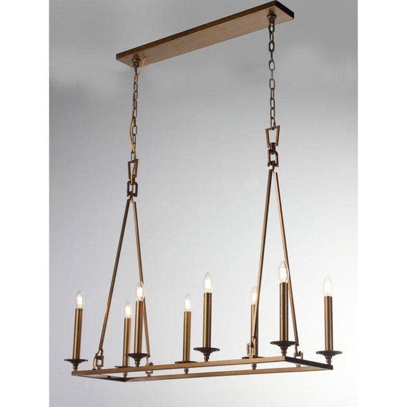 Lustre linéaire Kristophor, 8, H 34 po x l 14 po x P 50 po