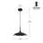Marigny - Light Black LED Dome Pendant