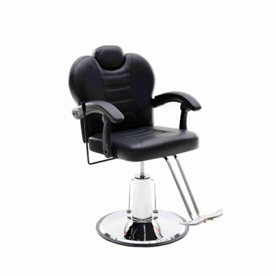 102°-140° Reclining Barber Chairs for Barbershop, Heavy Duty Hydraulic Pump 360° Swivel Salon Chair for Hair Stylist