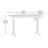 Sit/Stand Desk, White Finish