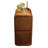 11.8" W Red Walnut Narrow Nightstand, 2-Drawer Slim Bedside Table with 2 Storage Compartments for Small Bedroom-1321693618