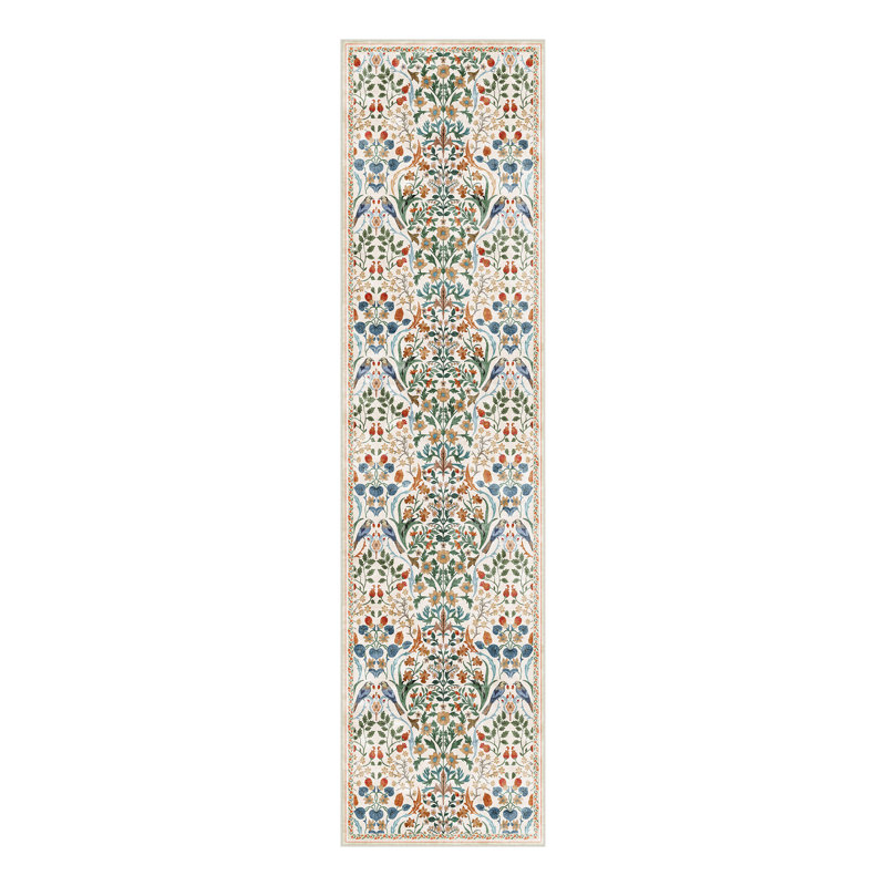 Destinay Floral Area Rug, Runner 61 x 244 cm