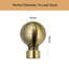 Wall Mounted Adjustable Sustainable Single Curtain Rod Set with Finial-1342355421-1342355410