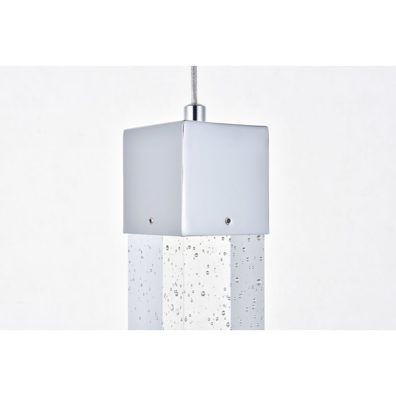 Gonvick 1 - Light LED Pendant, Chrome
