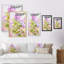 Modern Modern Lilac Flowers III - Peinture sur toile encadrée-1269398179-1269398165