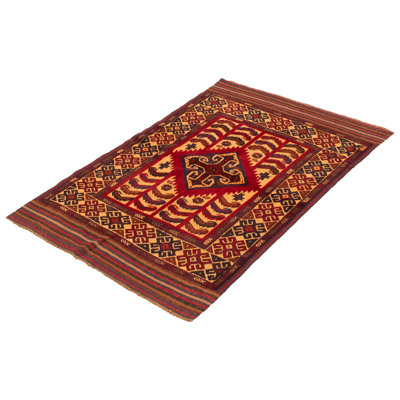 Miruna One-of-a-Kind 4'0" X 6'3" New Age Wool Area Rug in Tan
