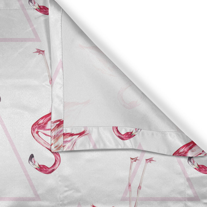 Rideau décoratif à 2 panneaux avec œillets 50 po, rose pêche, Bay Isle Home ™, L 50 po x L 108 po