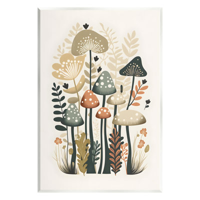 Bb-754-Wood " Whimsical Mushroom Botanicals "