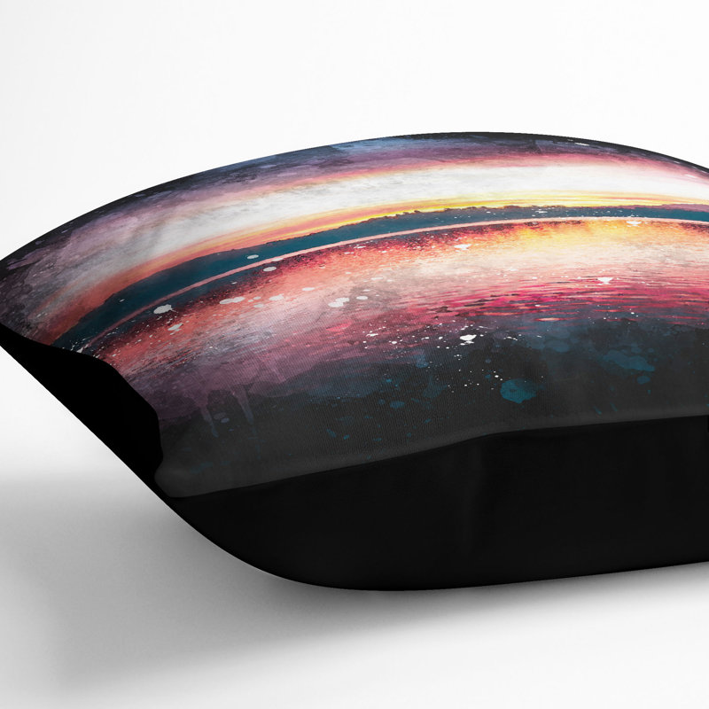 Square Throw Cushion, Black, 55cm H x 55cm W x 20cm D