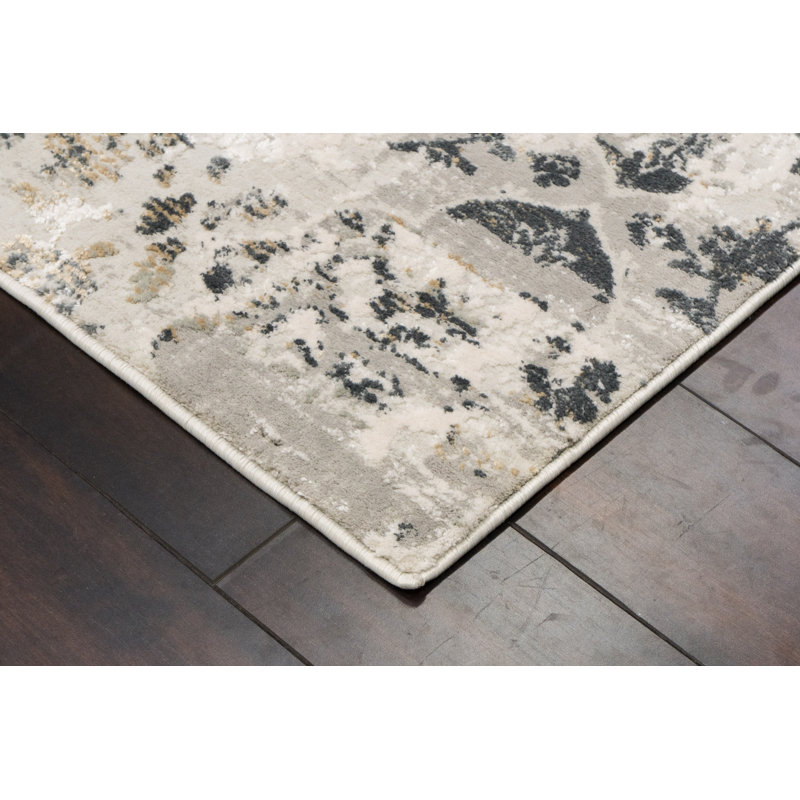 Tapis de zone ivoire Grisby, Tapis de couloir : 2 pi 2 po x 7 pi 7 po