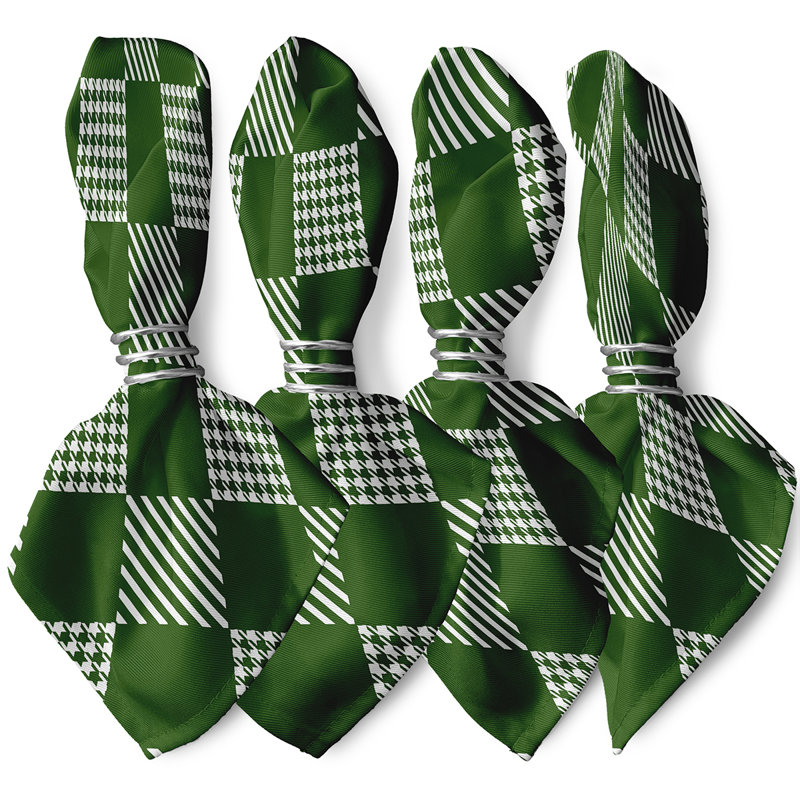 Lamarquis Check It Twice Napkins, Green