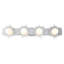 Soleil 4 Light Bath Bar Vanity Light In Gold And Zinc-365583779