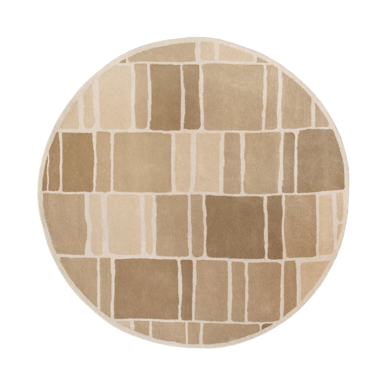 Martha Stewart Hand Tufted Wool Geometric Rug