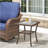 Outdoor Wicker Side Table,20X20x20 Inch All Weather Rattan Small Patio Table Square End Table For Pool Balcony Deck Porch, Brown-1116802425