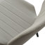 Chaises de salle à manger modernes gris, rembourrées en polyuréthane, pieds en métal, pour la maison et la cuisine