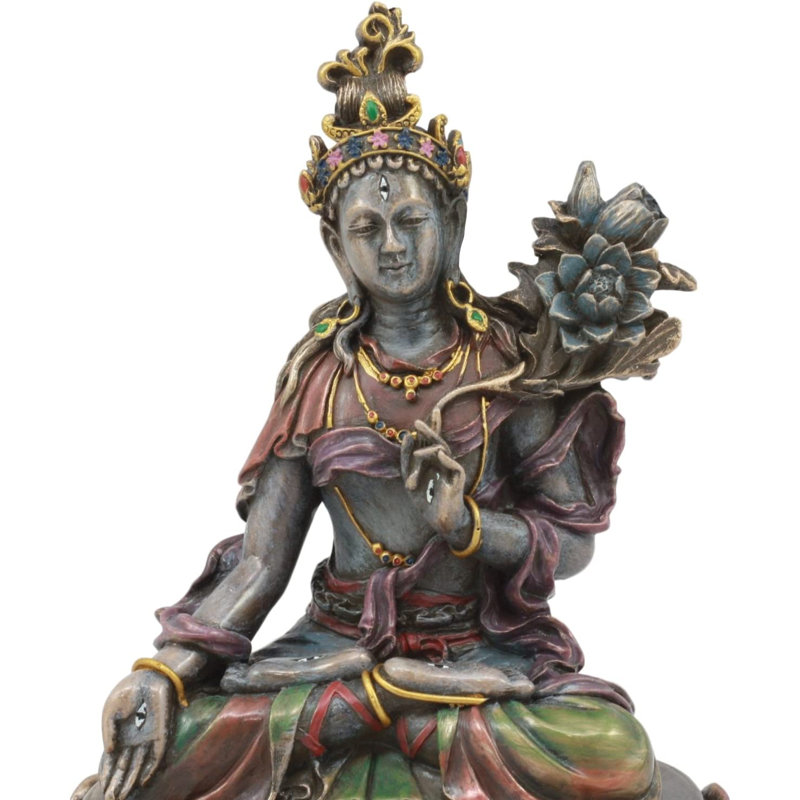 Statue Tara blanche Dhananjay Ebros Bodhisattva