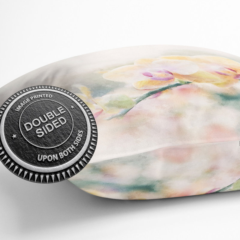 Orchids Cushion with Filling, 55cm H x 55cm W x 20cm D