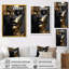 Femme dorée noire et dorée Photo II - Art mural grande femme-658111546-635540063-658111544
