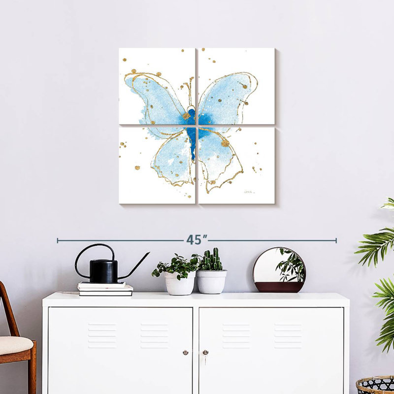 Papillons dorés Brampt V, H 26 po x l 26 po