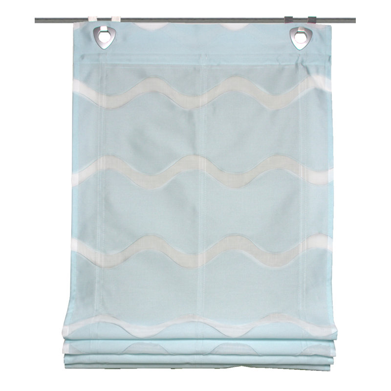 Sheer Roman Shade, 60cm W x 130cm L, Blue