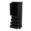 Élégante armoire de rangement avec 2 portes et 4 tiroirs pour la salle de bain et le bureau-1130218745
