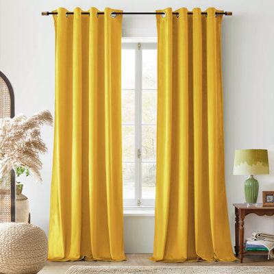 Ensemble de 2 rideaux obscurcissants en velours
