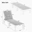 Ensemble de chaises longues de patio 2 pièces Lumora Modern Rustic avec dossier réglable et matériaux résistants aux intempéries-115694788
