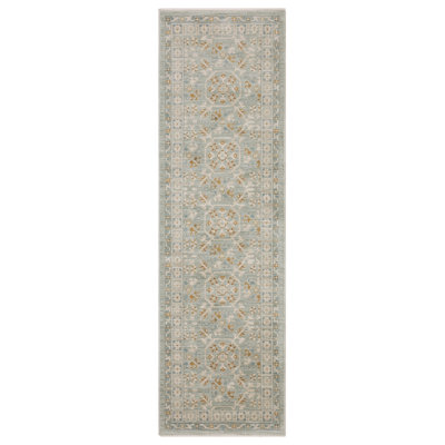 Tapis bleu sarcelle / bleu Graicyn