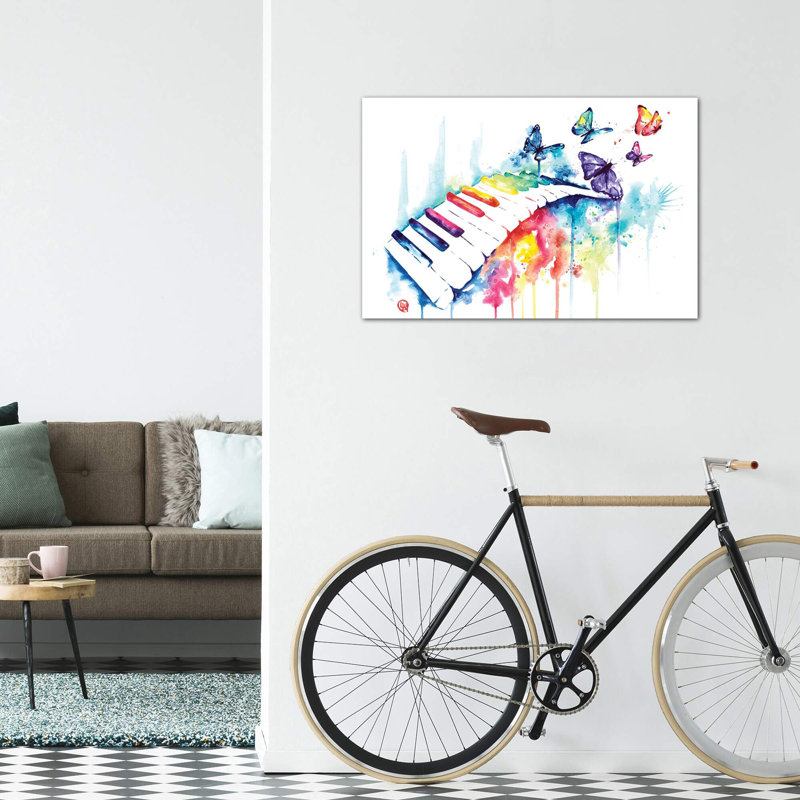 «Take Me Away» par Lisa Whitehouse - impression d'art graphique, Pas de tapis, Toile tendue, H 12 po x l 18 po x 1,5 po