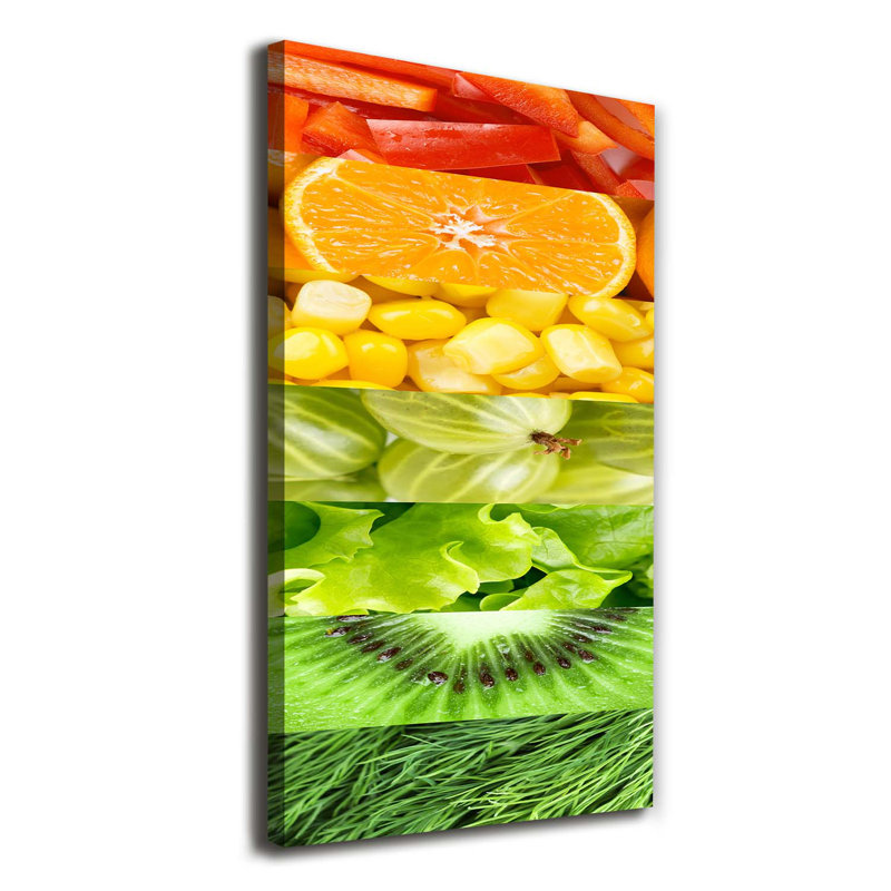 Fruits And Vegetables - Wrapped Canvas Print
