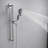 4-Spray Patterns 3.5 In. Wall Mount Handheld Shower Head 1.75 GPM With Slide Bar And Cleaning Spray
