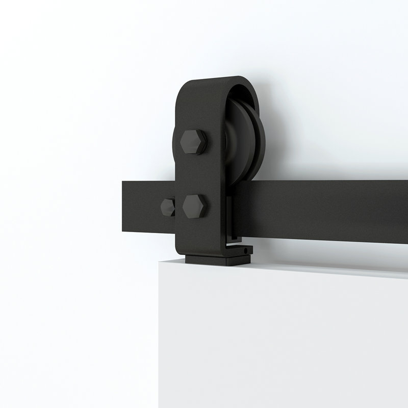 Black 51" Bi-Fold Barn Door Hardware Kit