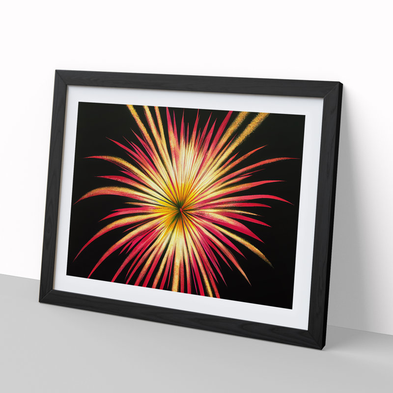 Glowing Fireworks - Single Picture Frame Print