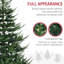 Arbre de Noël artificiel 7,5 pi, arbre de Noël articulé en pin avec 1218 branches réalistes, base en acier, ouverture automatique-484506826