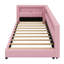 Modern Upholstered Platform Bed Featuring USB Ports and LED Belt-228823724-228823725