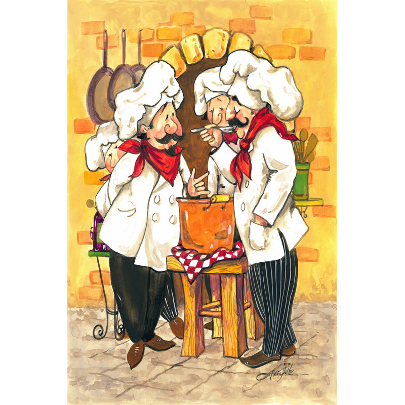 Soup Chefs by Jerianne Van Dijk - Wrapped Canvas Art Prints, 122cm H x 81cm W x 3.8cm D