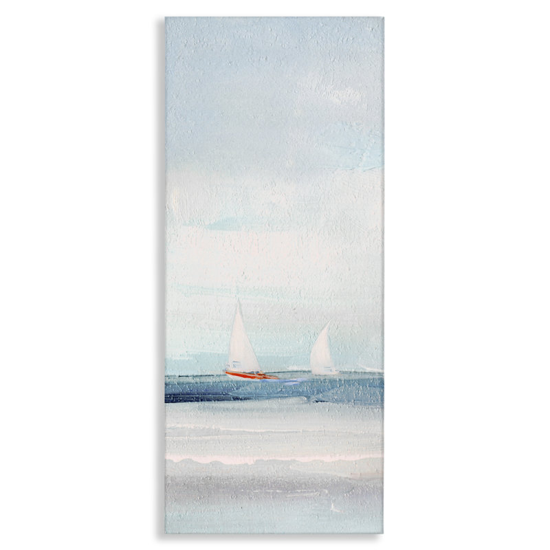 Voilier par Sally Swatland, H 48 po x l 20 po