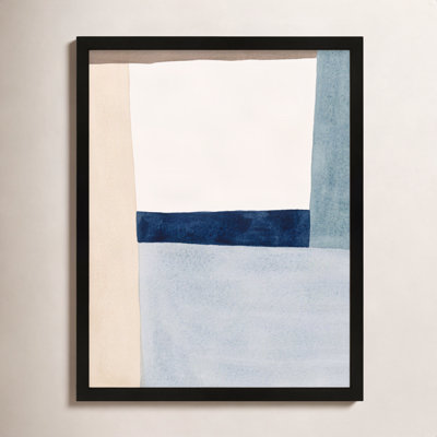 Composition in Blue 2 Print by Julia Balfour