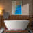 WOODBRIDGE 67“ Stone Resin Freestanding Soaking Tub, Modern Oval Solid Surface Bathtub with Integrated Slotted Overflow & Drain, Matte White-113062456