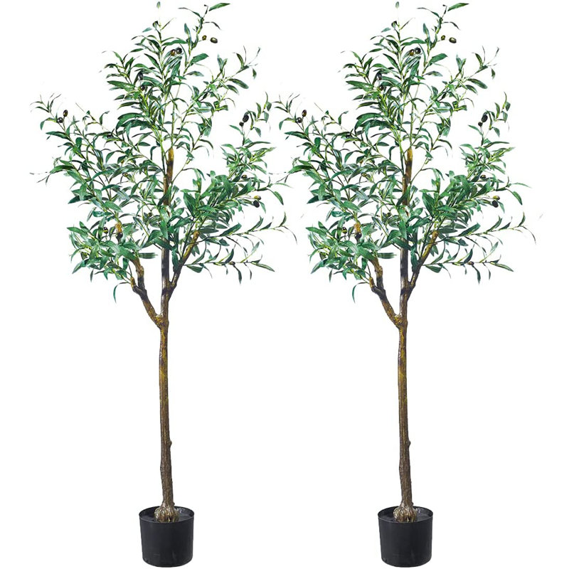 Olive artificielle en pot par Maydear, H 71 po x l 8 po x P 8 po