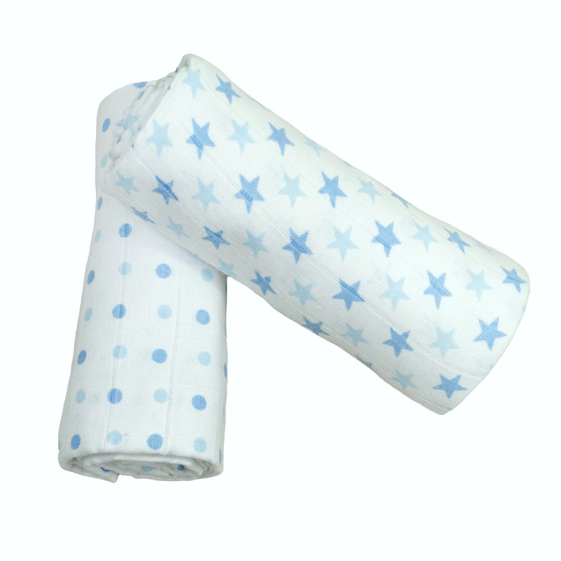 Losurdo Cotton Swaddle, Blue