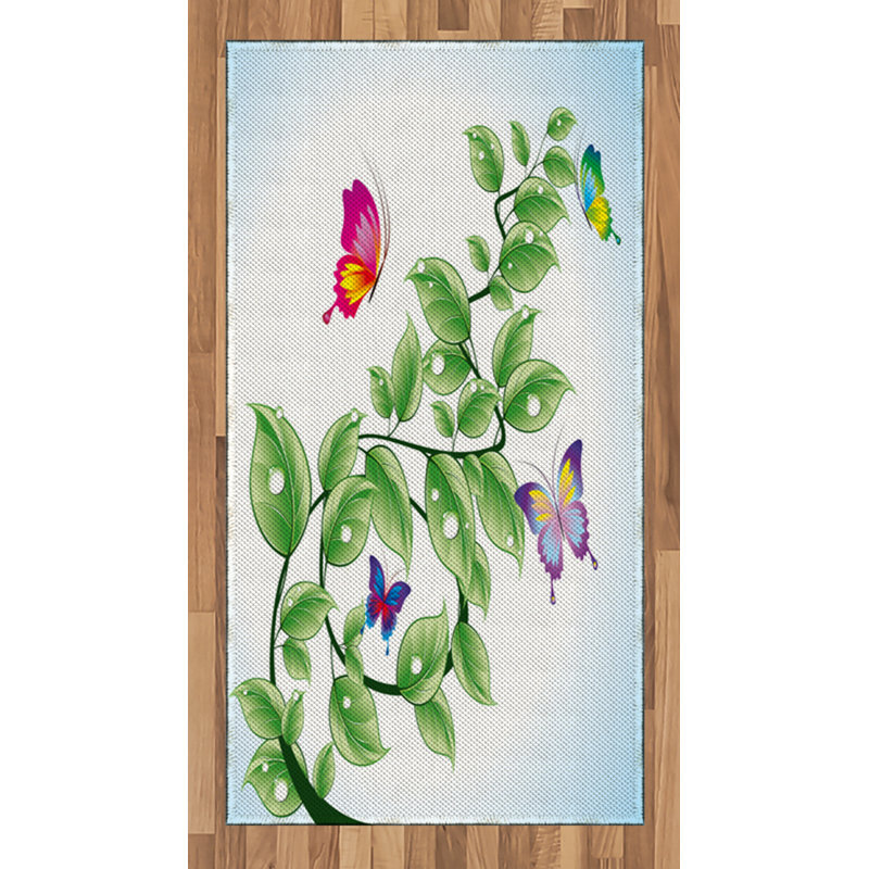 Nature High Density Long Fiber Poly Threads Decorative Area Rug Carpet, Rectangle 2'7" x 5'
