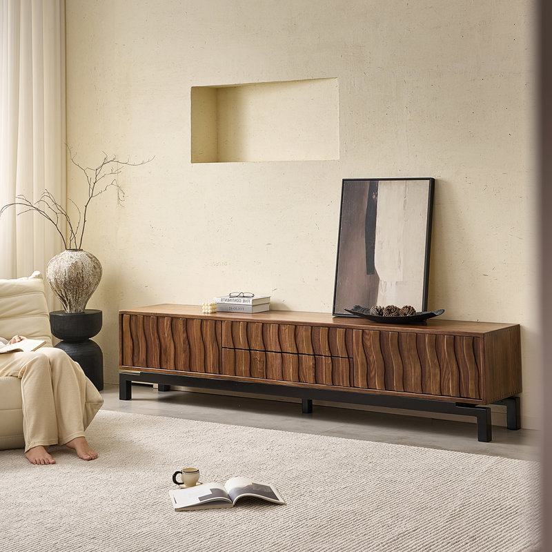 Meuble télé de salon de style rétro, 78.74"