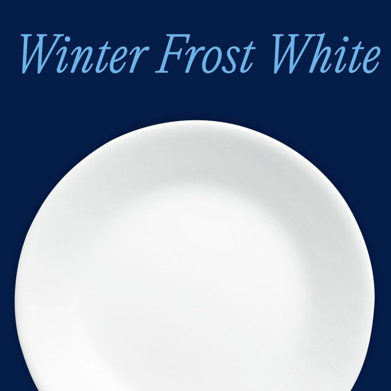 Corelle Winter Frost White 6.75" Appetizer Plates, 6-pack