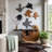 Teak Slice Wall Décor, Md, Dark Gray