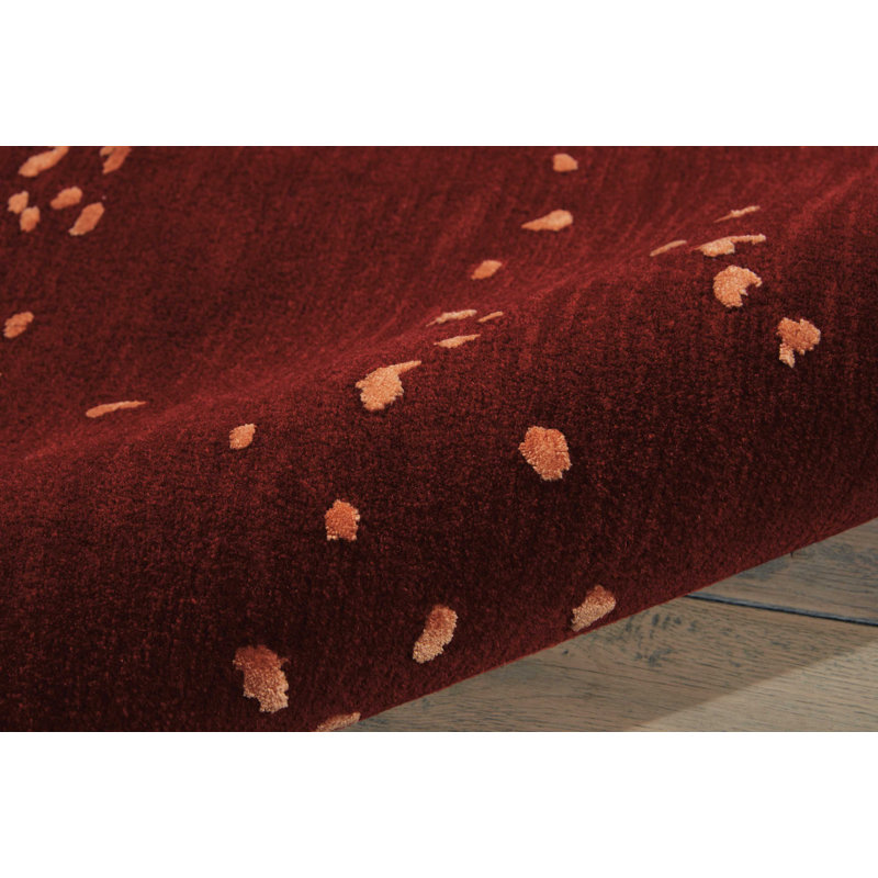 Tapis orange contemporain Paris, Rectangle 3 pi 9 po x 5 pi 9 po