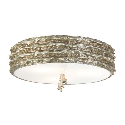 Rockledge Trellis Bone 3 Light Flush